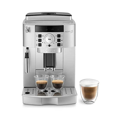 De'Longhi Magnifica ECAM 22.110.SB – Fully automatic coffee machine with milk frother, digital display with plain text, 2-cup function, large 1.8 l water tank, 35.4 x 23.8 x 43 cm, silver on sale